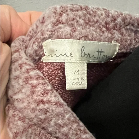 Nine Britton Dusty Rose Quarter-Zip Sweatshirt Stitch Fix - Picture 2 of 5